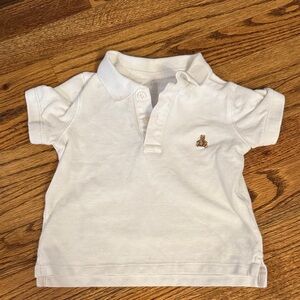 GAP White Kids Polo Shirt with Gold Logo